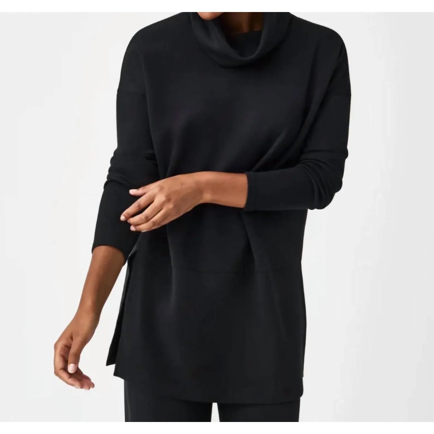 Spanx Air Essentials Turtleneck Tunic in Black