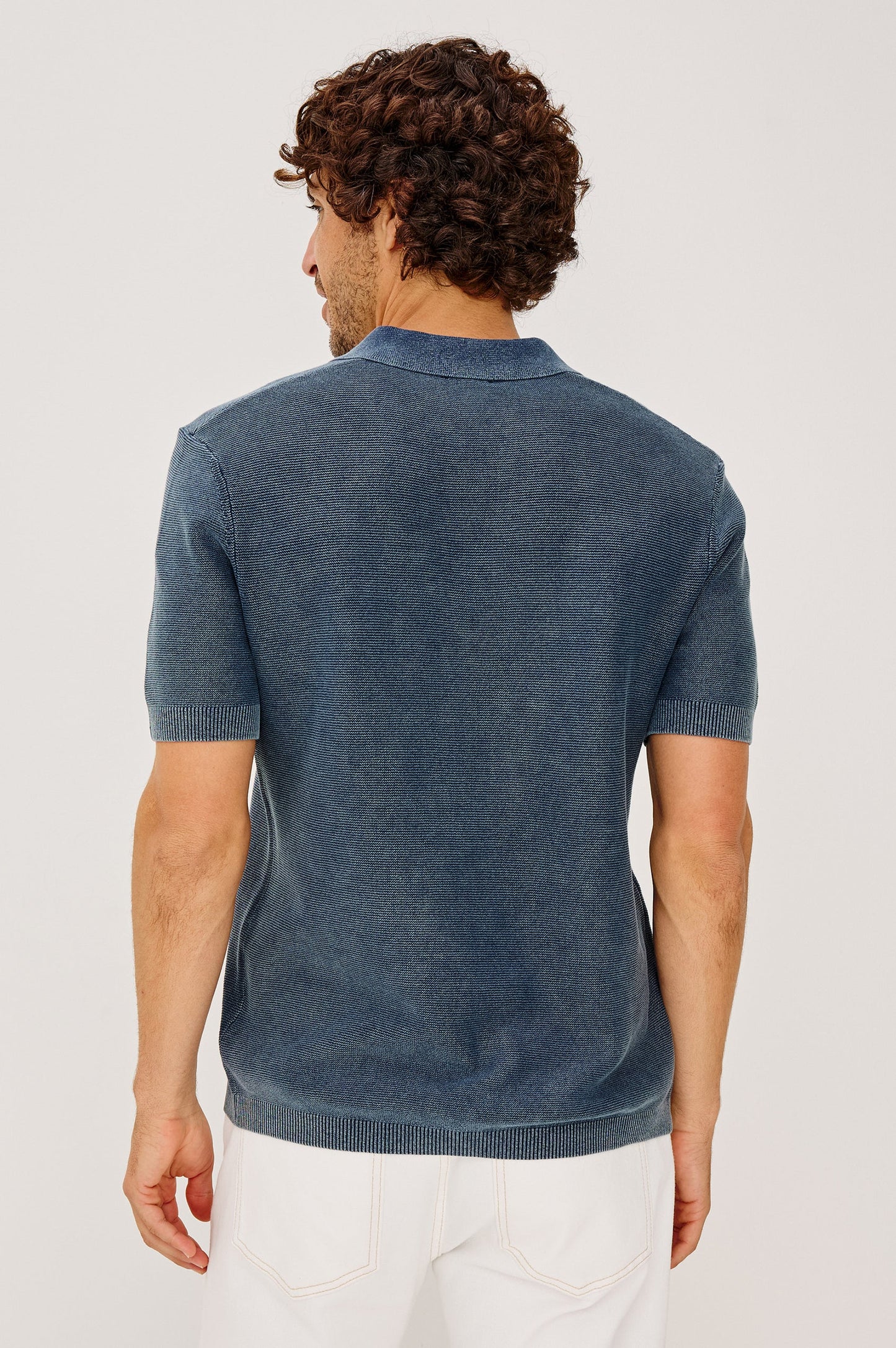 The Baker Polo Shirt in Sunwashed Navy