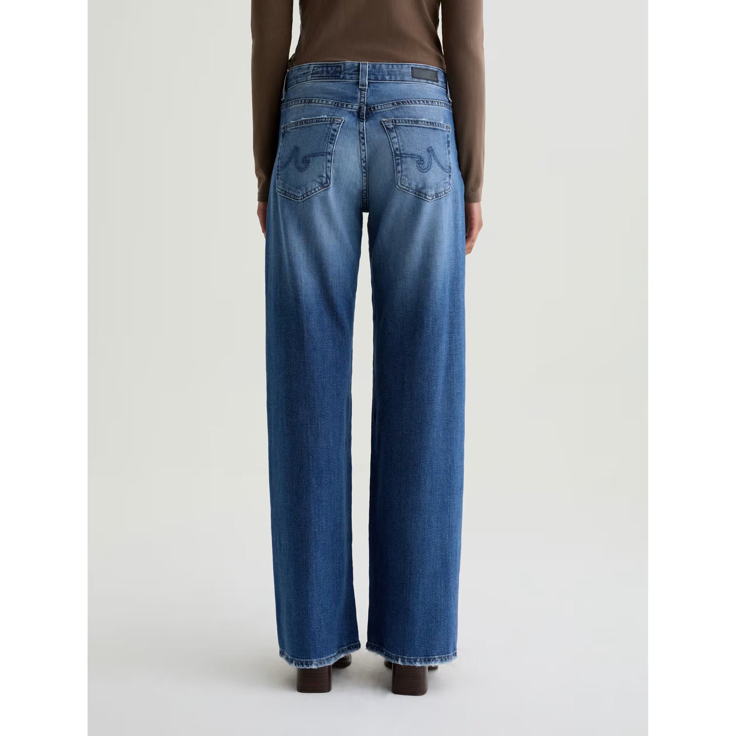 AG Jeans Adria Low Rise Wide Leg in Headline