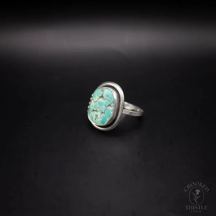 Crooked Thistle Carico Lake Turquoise Ring Size 10