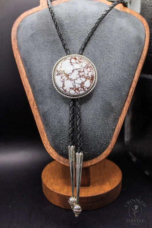 Crooked Thistle Horse Hair Jasper Bolo