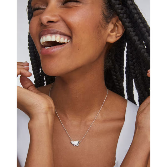 Kendra Scott Cheer Silver Short Pendant Necklace