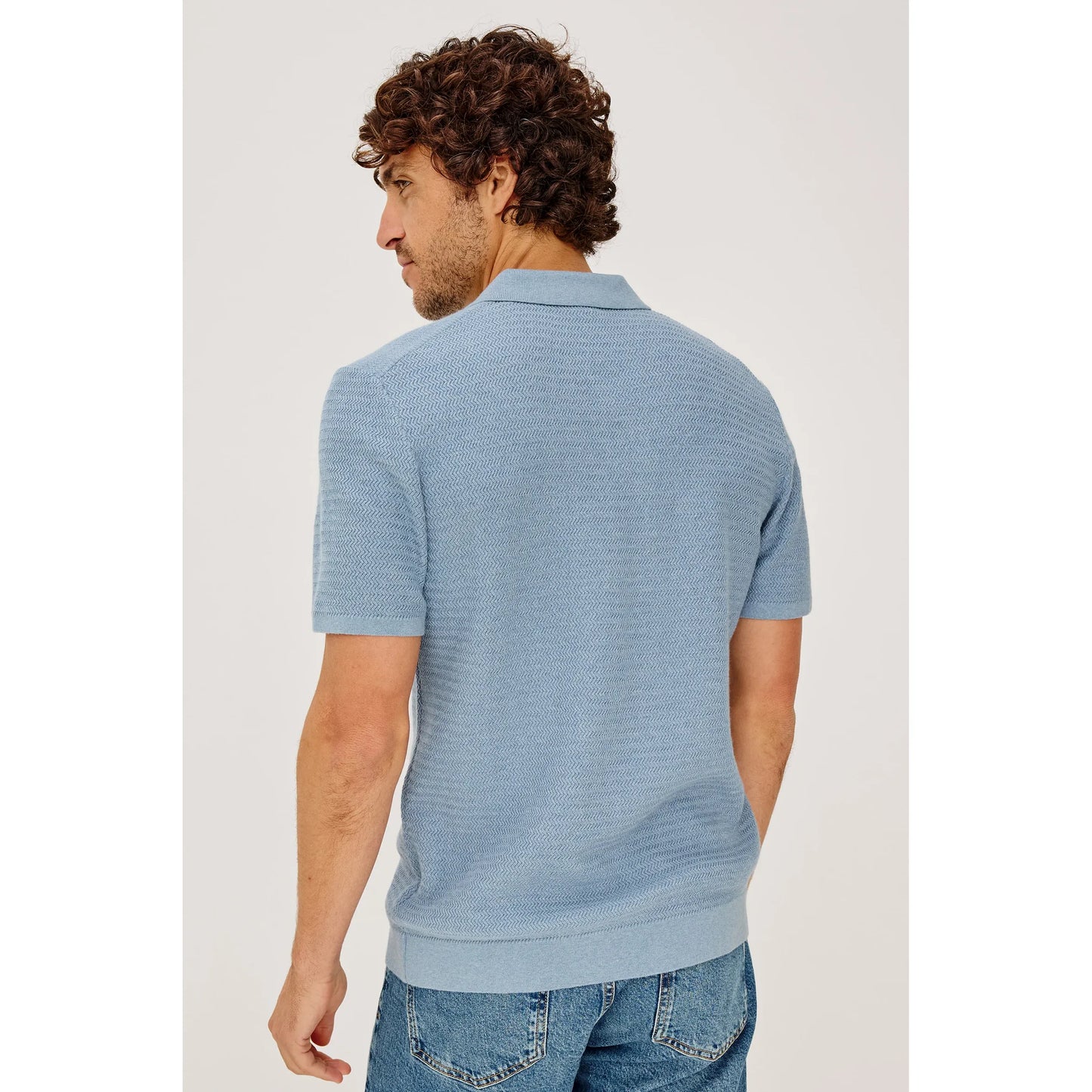 Rails Nathan Polo Shirt in Blue Sky Heather