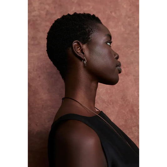 Chan Luu Gala Crescent Earrings Mini Smokey