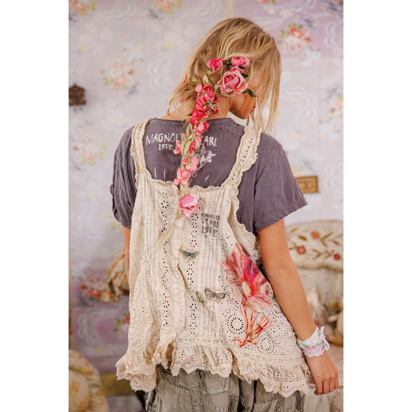Magnolia Pearl Flor De La Pasion Petrina Tank in Moonlight