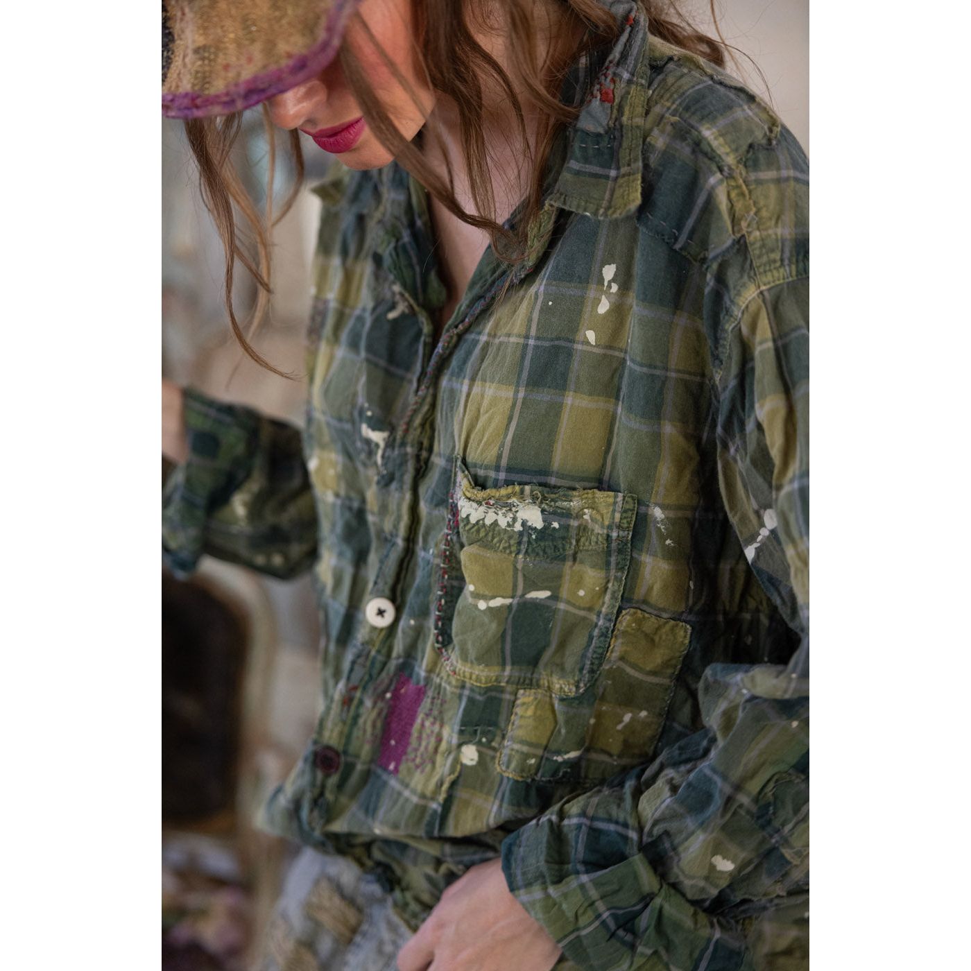 Magnolia Pearl Landes Workshirt in Uncle Joe's Plaid