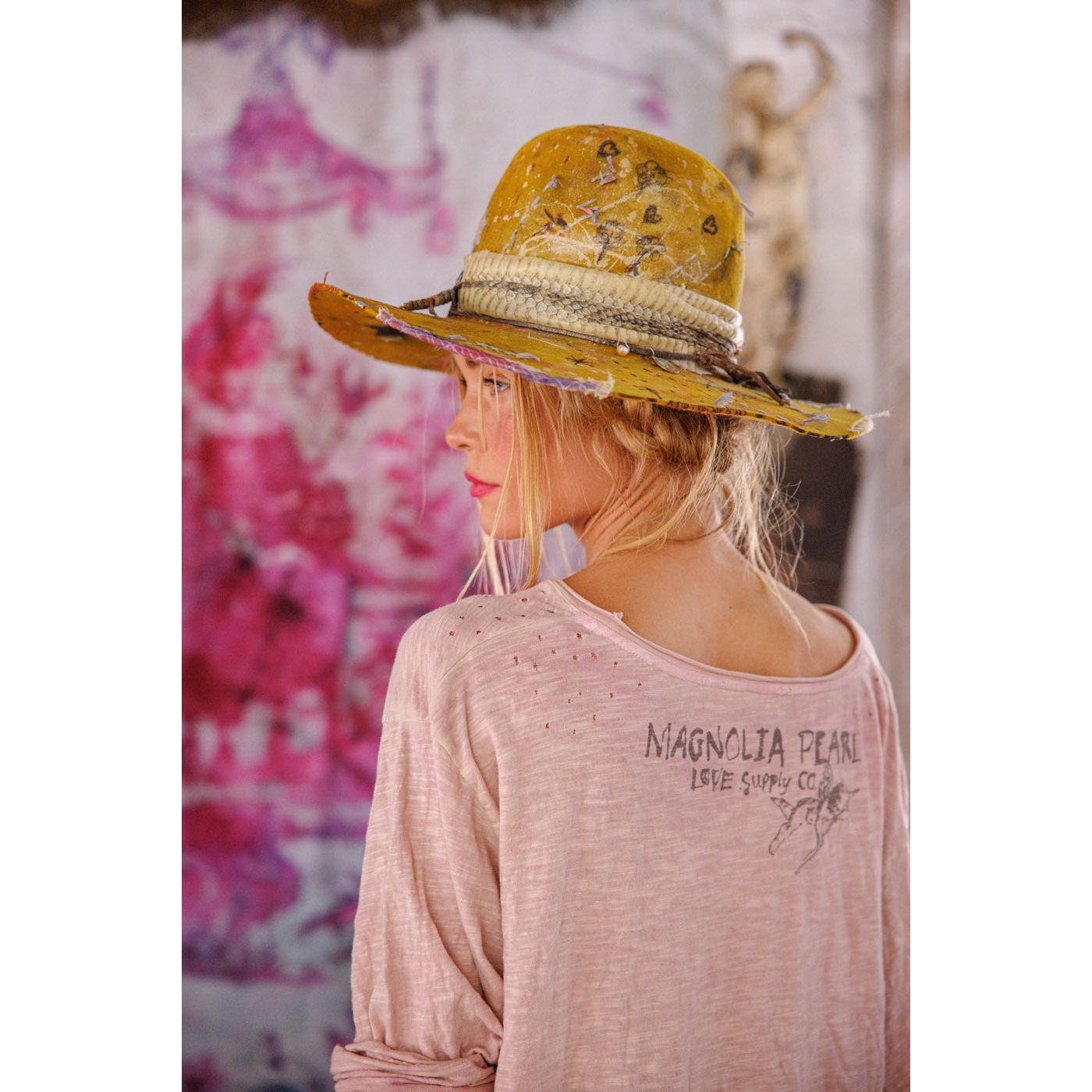 Magnolia Pearl My Pet Viggo Tee in Azalea Dip Dye