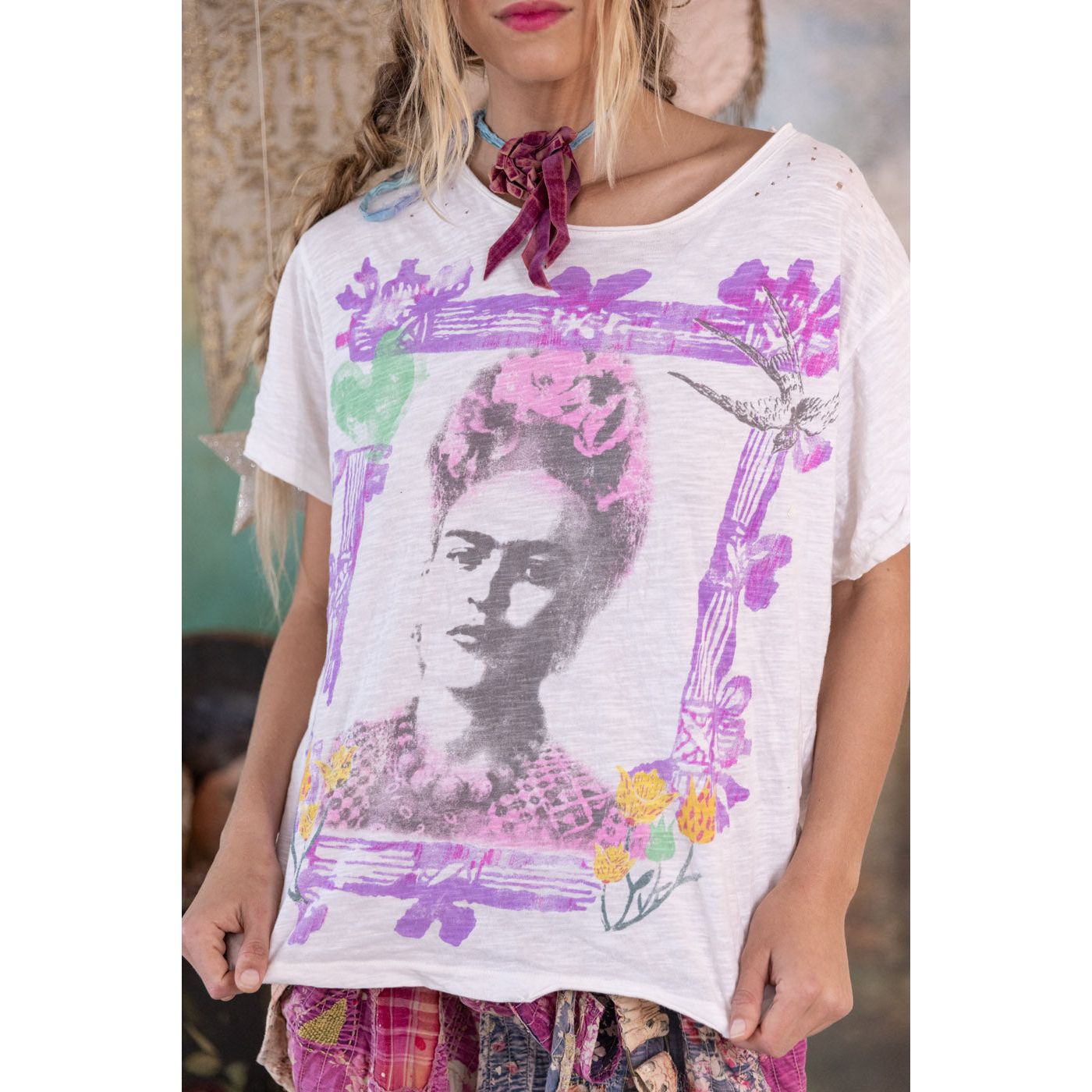 Magnolia Pearl Frida Retablo Tee in True