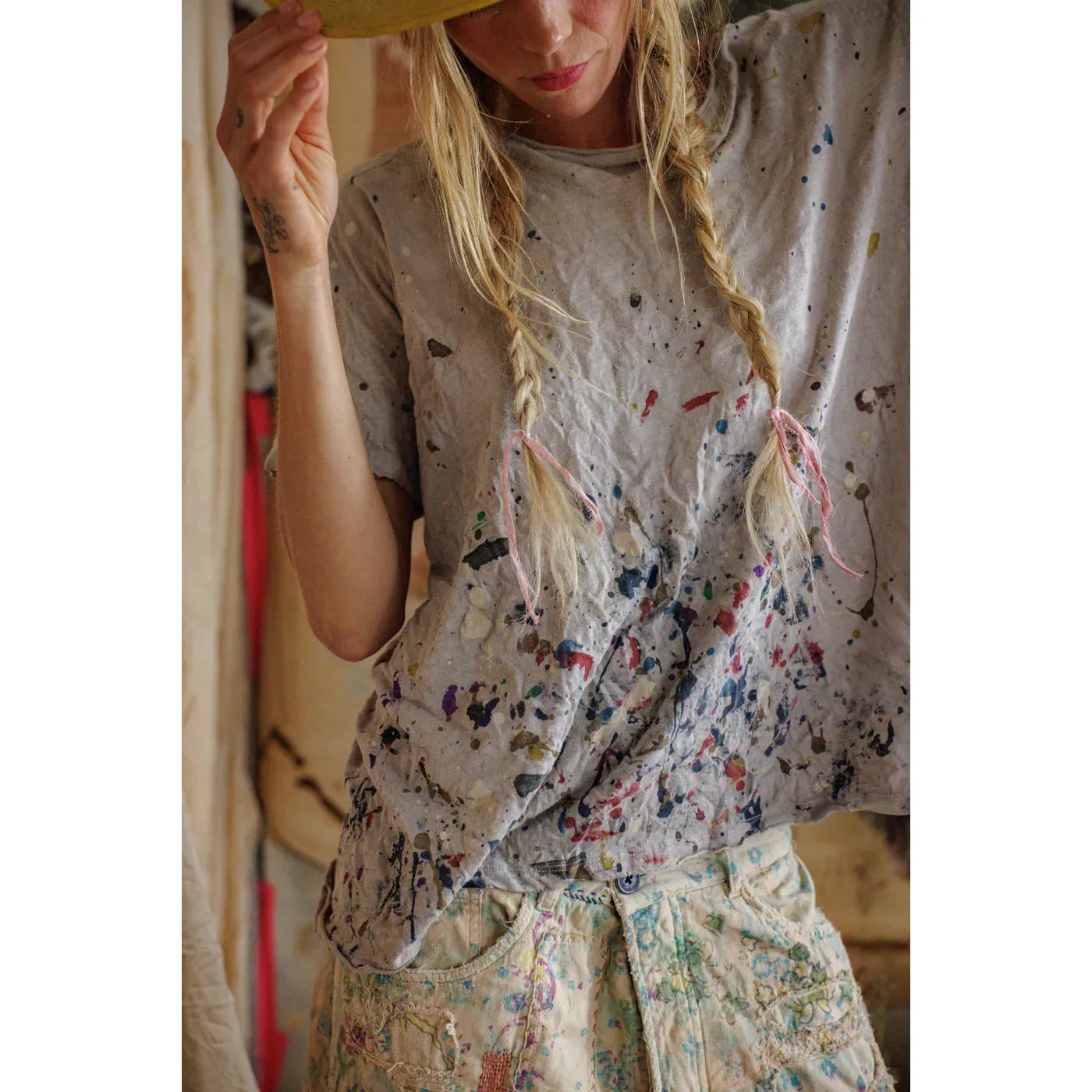 Magnolia Pearl PJB Art Tee 2524 in Ash
