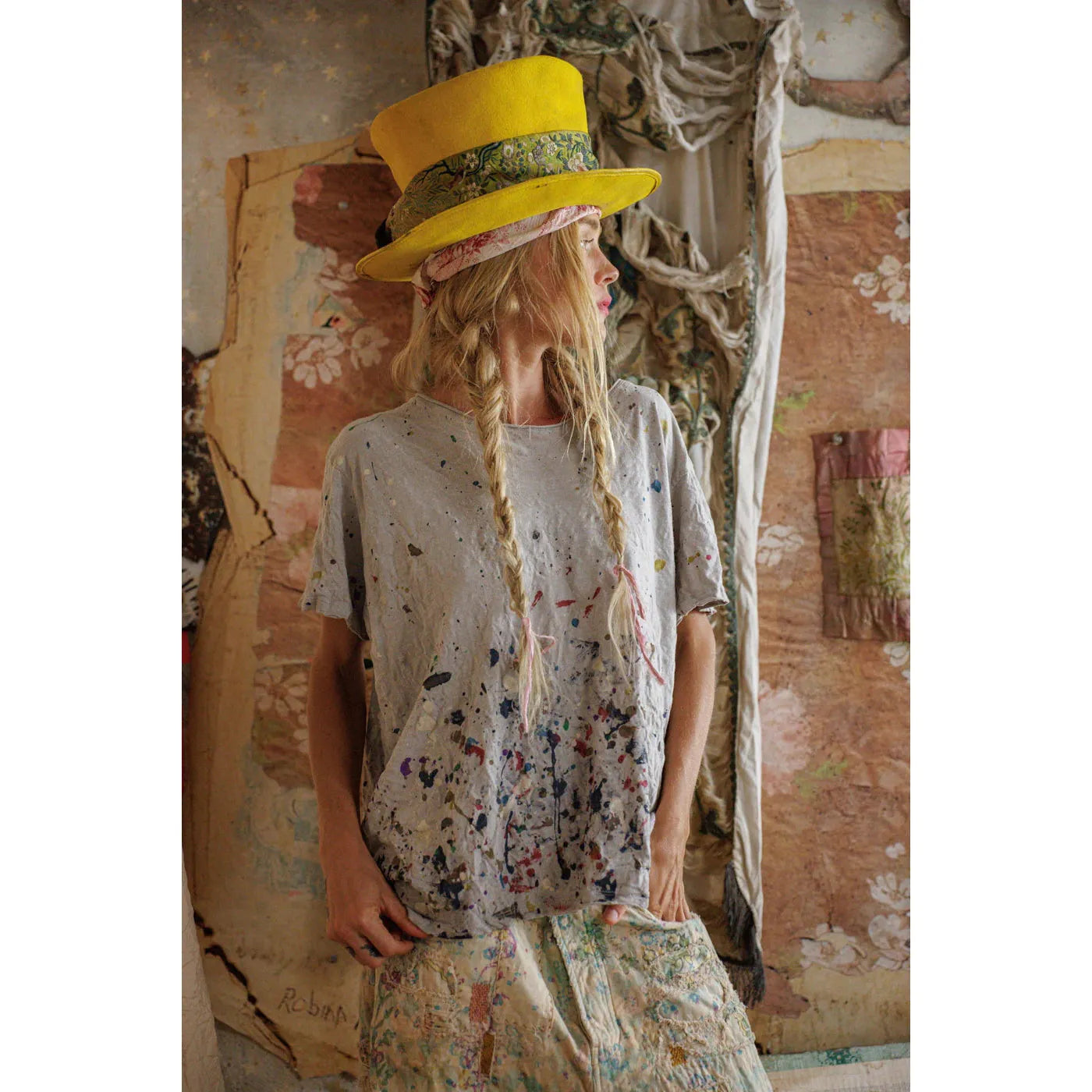 Magnolia Pearl PJB Art Tee 2524 in Ash