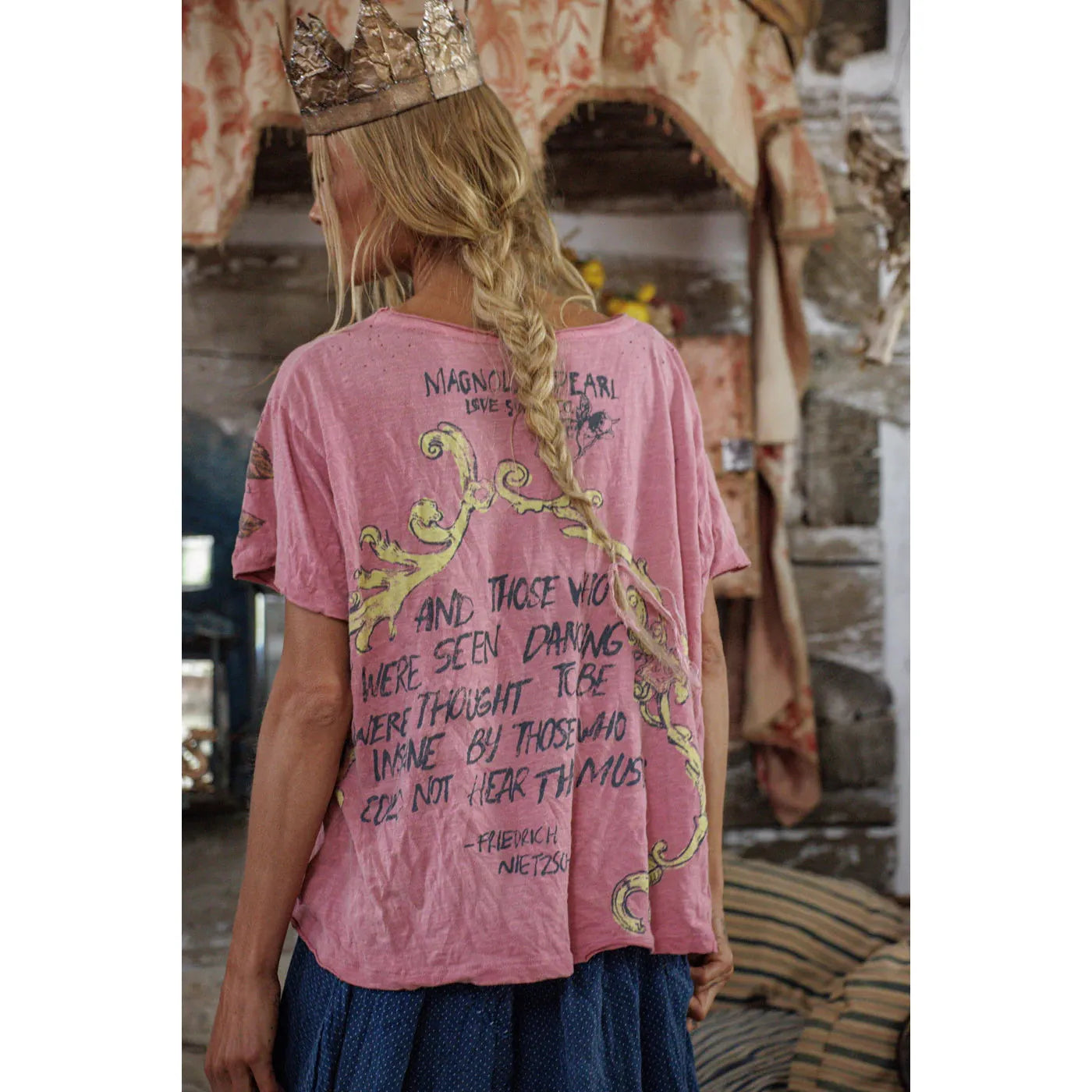 Magnolia Pearl Punk Poet Tee 2679 in I Want Candy