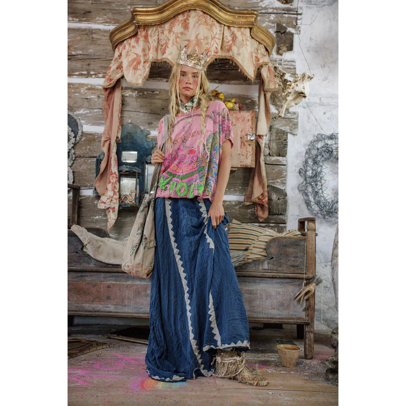 Magnolia Pearl Punk Poet Tee 2679 in I Want Candy