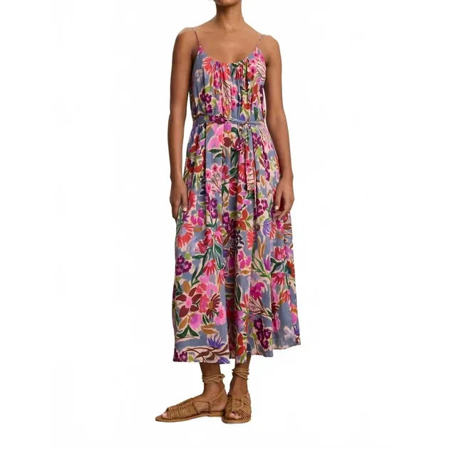 Consignment062 Velvet by Graham & Spencer Printed Voile Alexa Dress in Tahiti