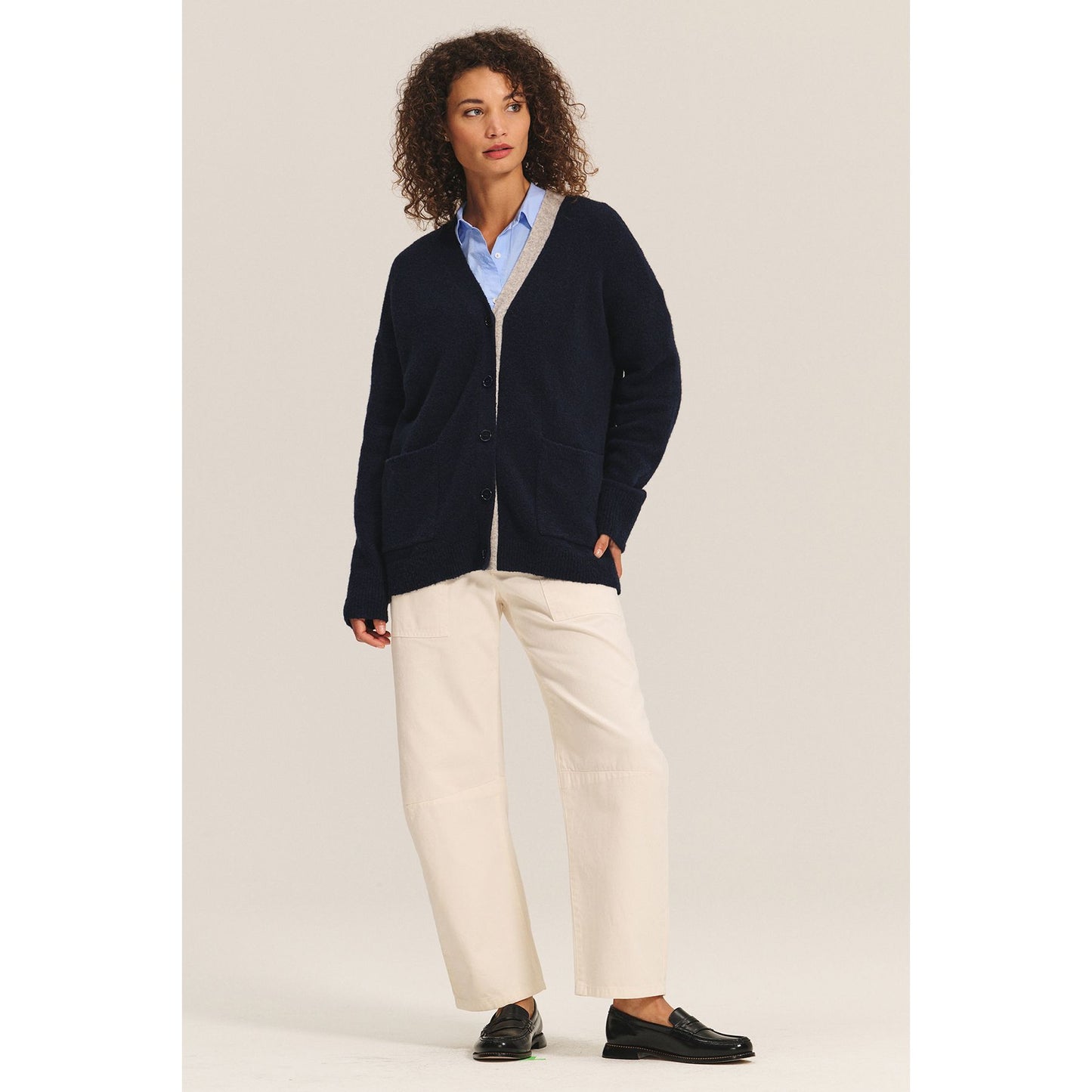 Velvet by Graham & Spencer Cameron Sweater in Navy