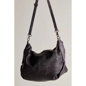 Free People We The Free Sabine Slouchy Bag in Washed Black