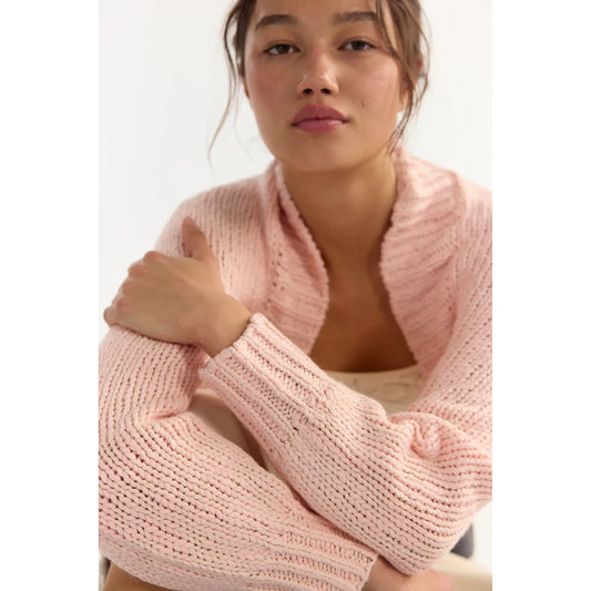 Free People Opal Shrug in Silver Peony