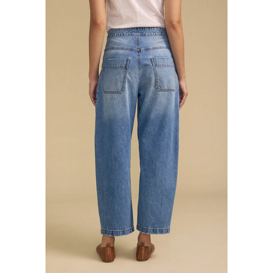 Velvet Esmeralda High Twill Cotton Jean in Indigo