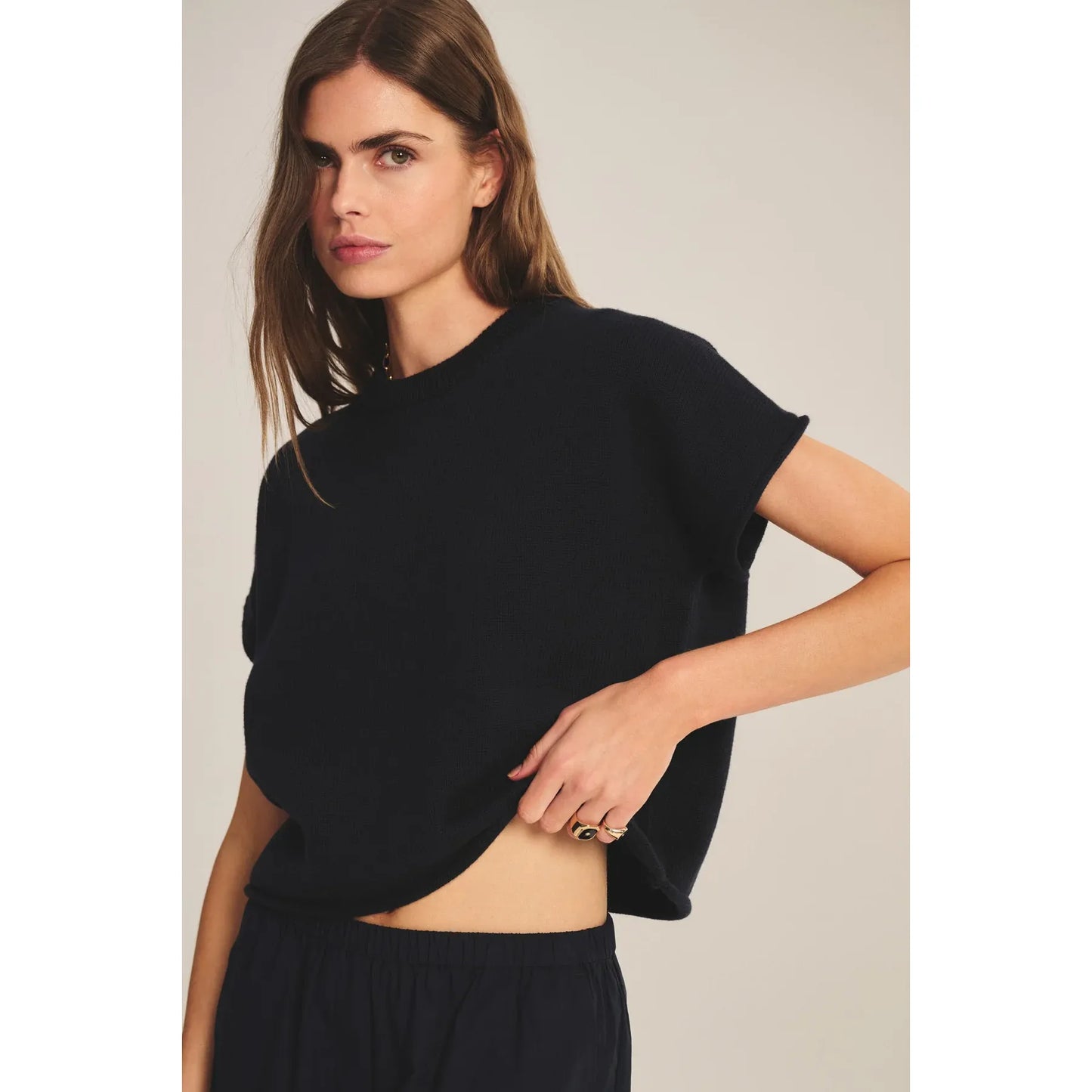 Velvet by Graham & Spencer Keeny Sweater in Navy