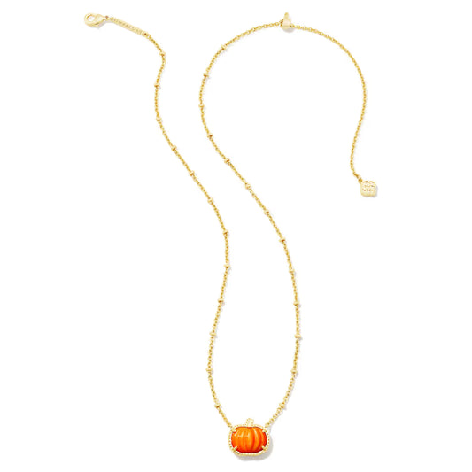 Kendra Scott Pumpkin Gold Short Necklace