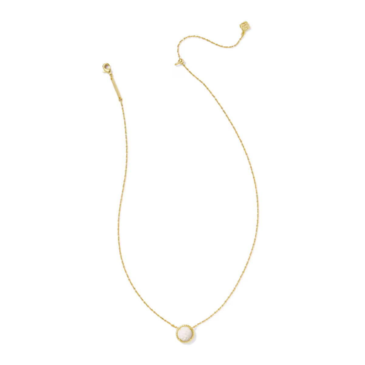 Kendra Scott Volleyball Gold Short Pendant Necklace