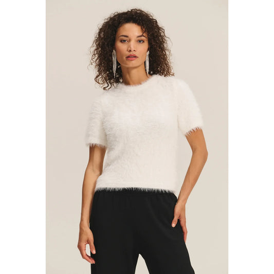 Velvet by Graham & Spencer Kit Sweater in Milk