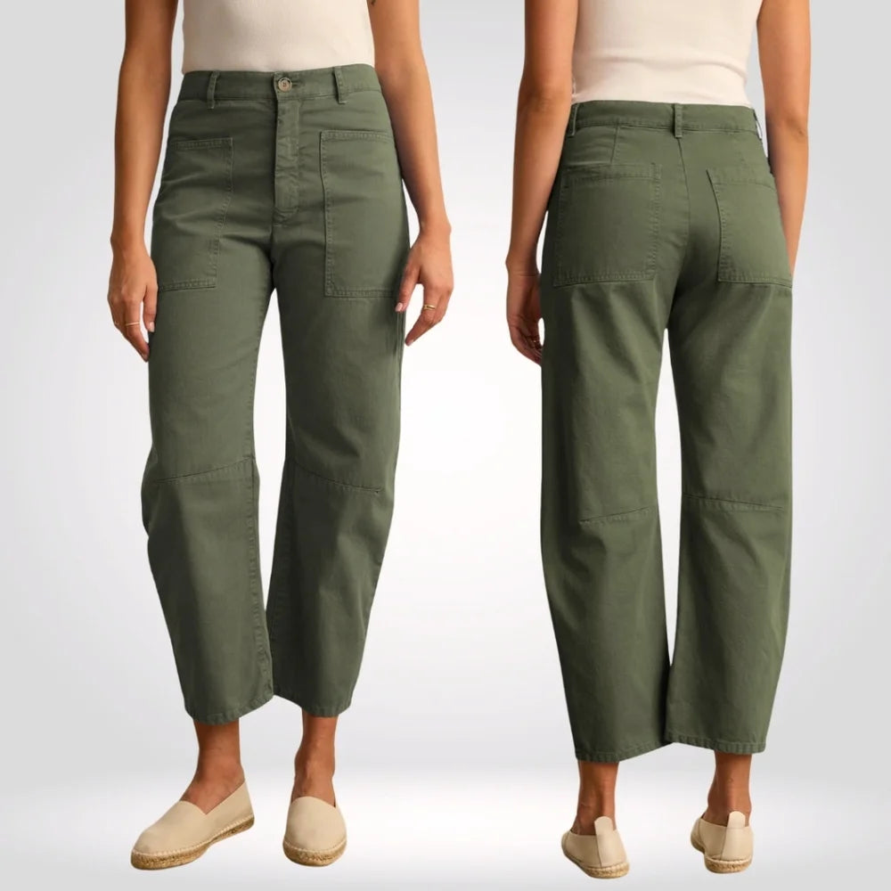 Velvet by Graham & Spencer Brylie Sanded Twill Utility Pants Cypress/Green