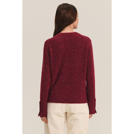 Velvet by Graham & Spencer Maisie Sweater in Mulberry