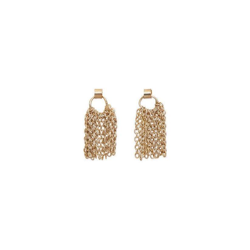 Sarah Macfadden The Short Tassel Earrings in 14k Gold