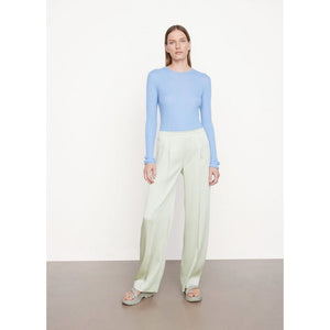 Vince Drop Waist Wide Leg Pull on Pant in Cacti