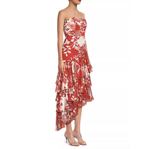 Hutch Design Vanina Dress in Clay Chinoiserie Bouquet