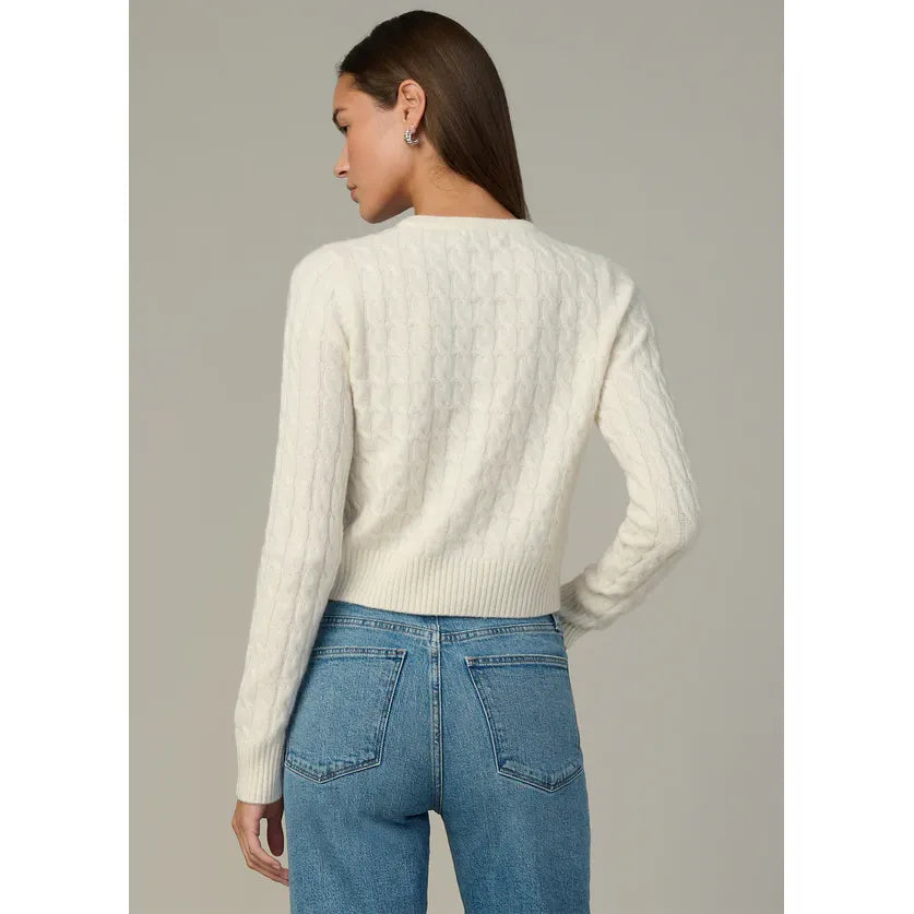 Joe's Jeans Cable Dani Cashmere Cardigan in Ecru