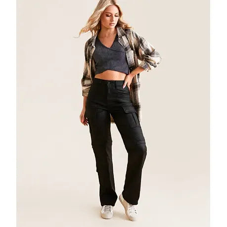 Hidden Ella Classic Straight Cargo Stretch Pant