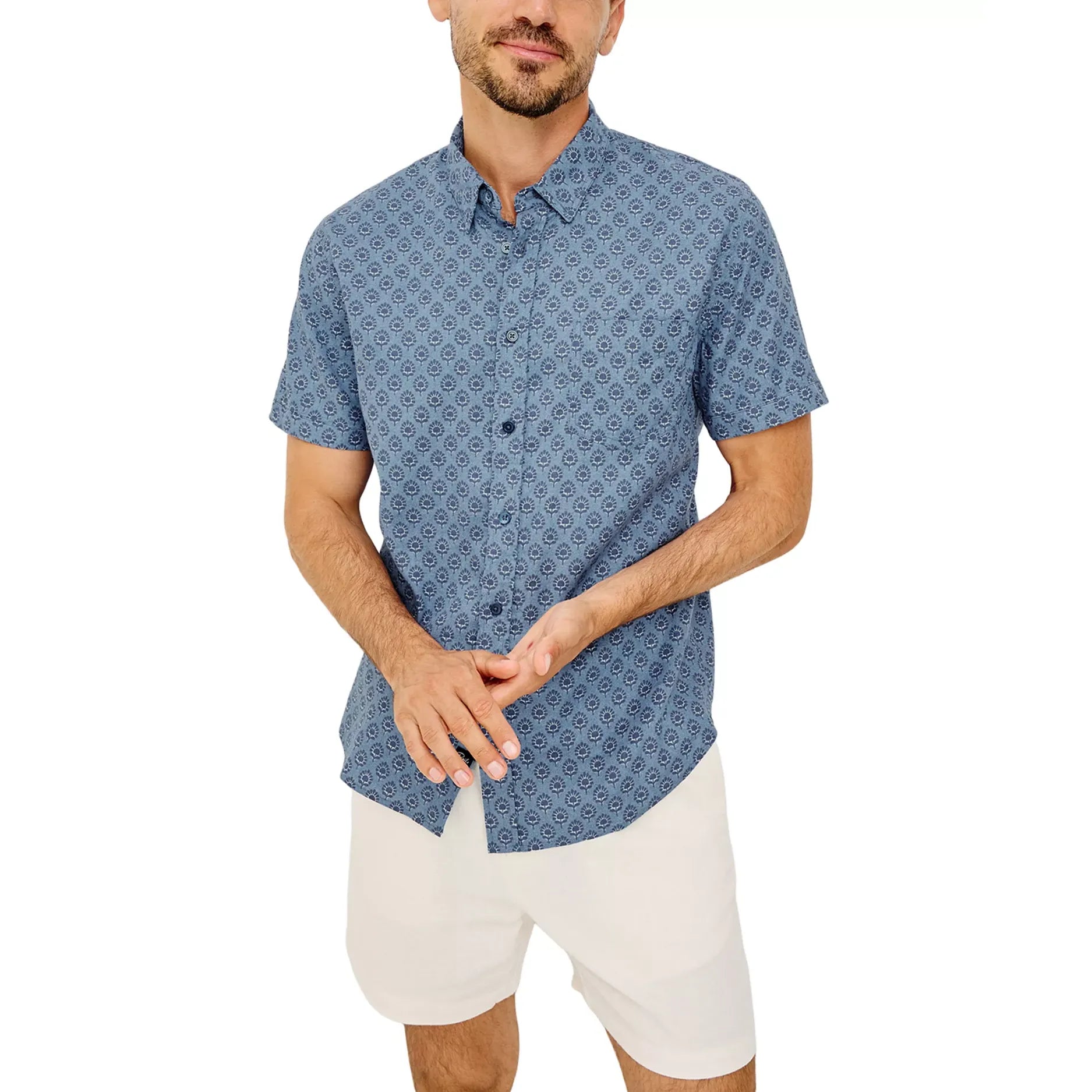 Rails Carson Shirt in Bloom Batik Peach 