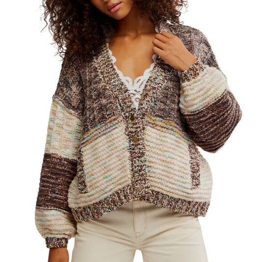 Free People Isabella Cardi in Moonbeam Combo