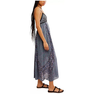 Free People Forever Time Black Combo Maxi Dress