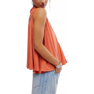 Free People Sunkissed Top in Red Mango