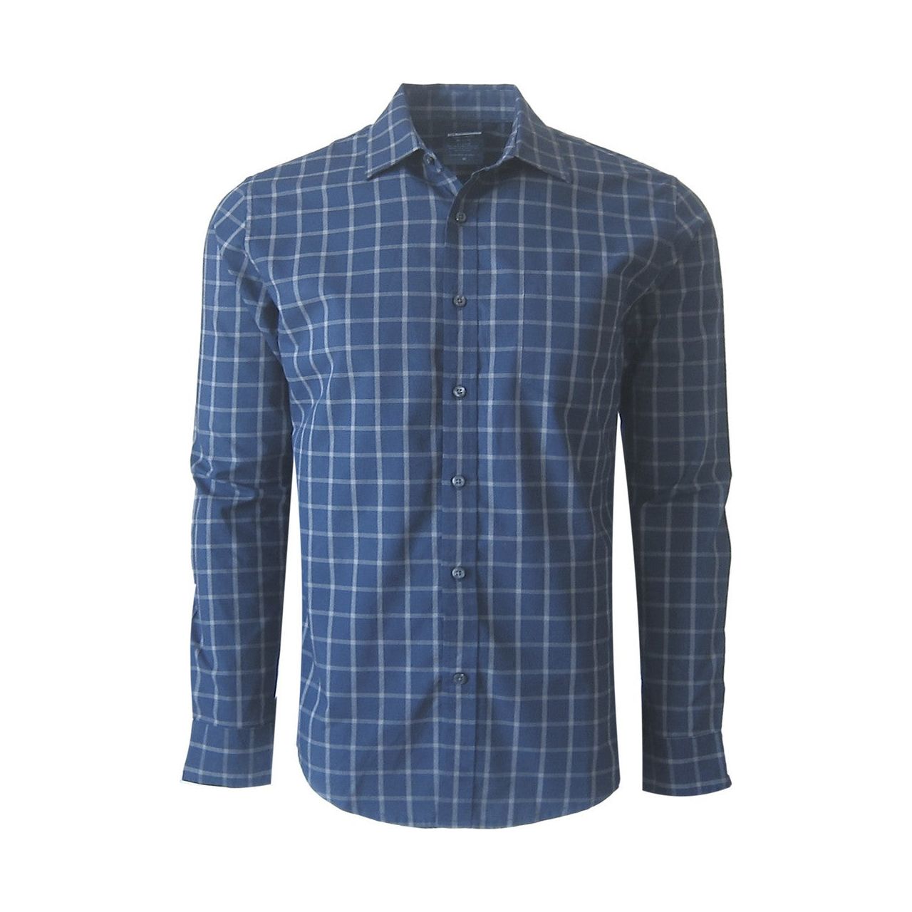 Georg Roth Madrid Men's Long Sleeve in Navy Windowpane