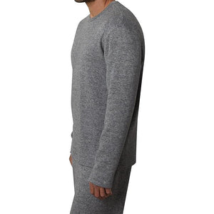 Velvetmen Remingrton Long Sleeve Sweatshirt in Charcoal