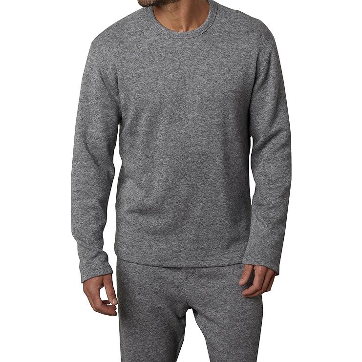 Velvetmen Remingrton Long Sleeve Sweatshirt in Charcoal