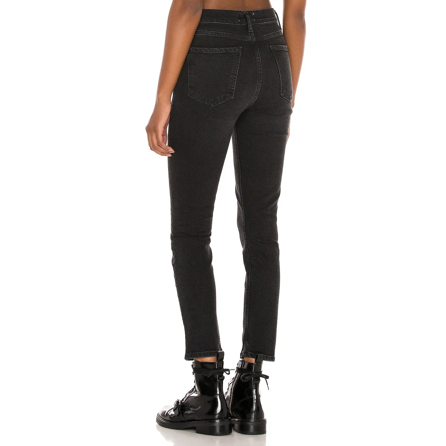 Agolde Nico High Rise Slim Fit in Black