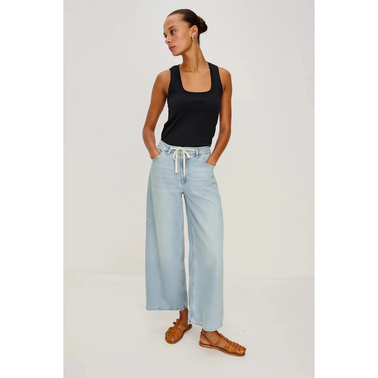 Rails Angeleno Wide Leg Crop in Scuba