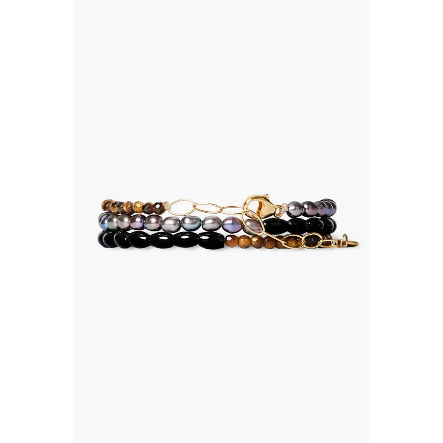 Chan Luu Demi Naked Wrap Bracelet Peacock Multi