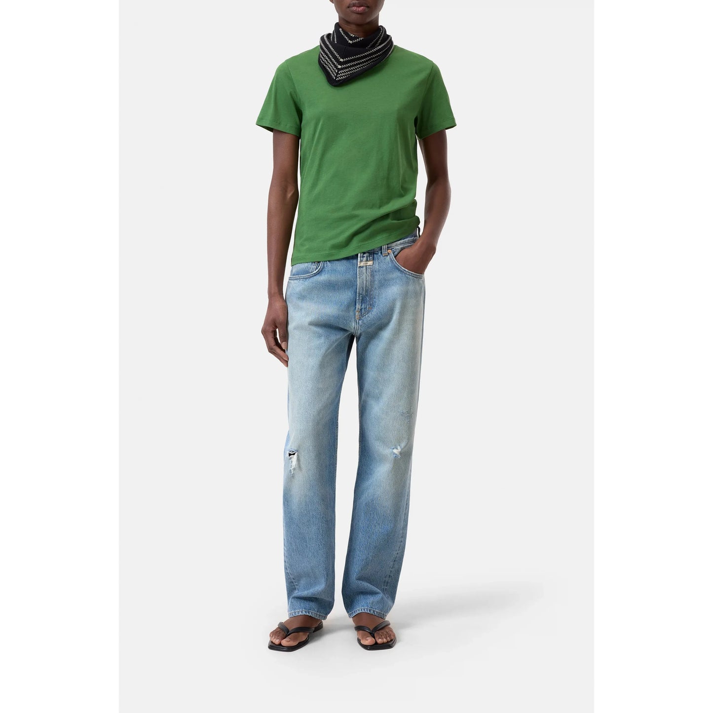 CLOSED Organic Cottong T-Shirt in Matcha Green