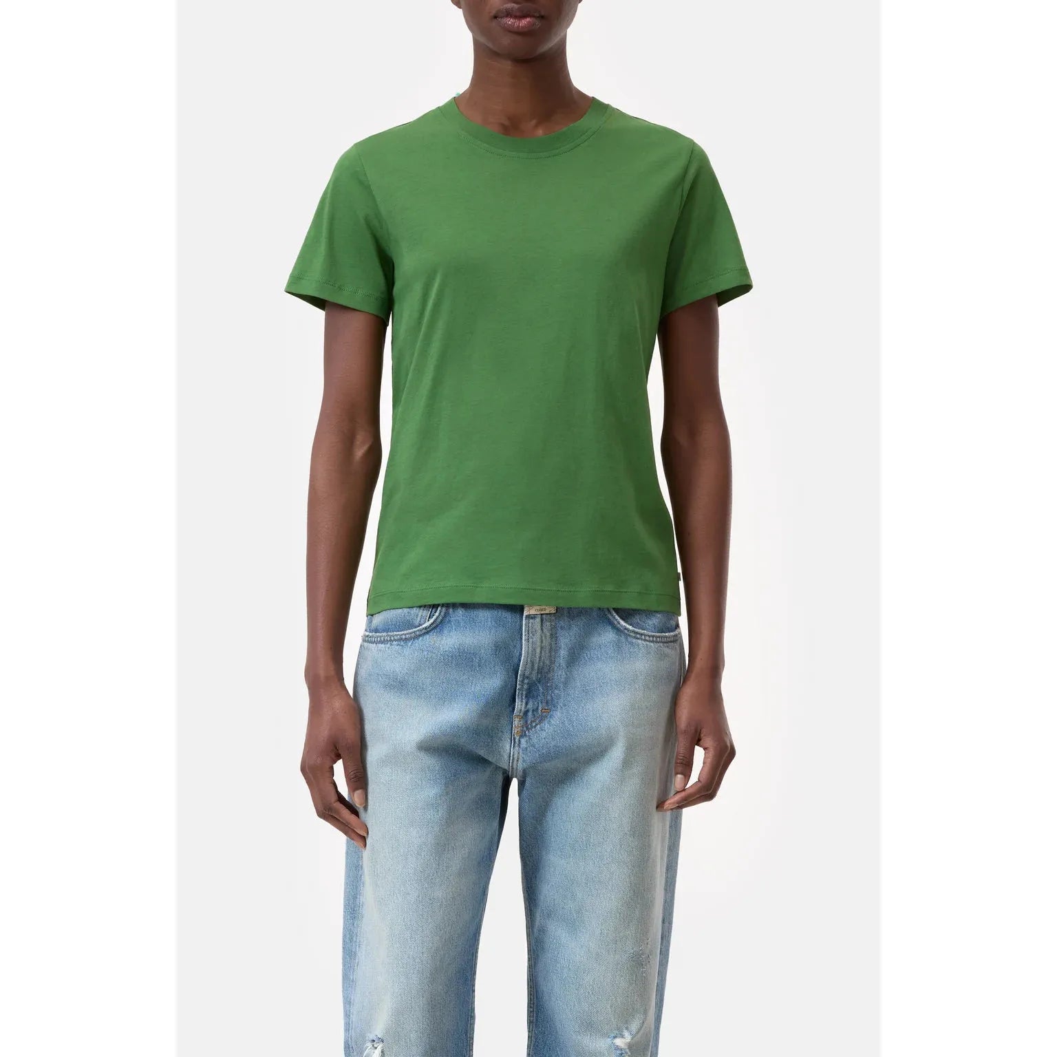 CLOSED Organic Cottong T-Shirt in Matcha Green