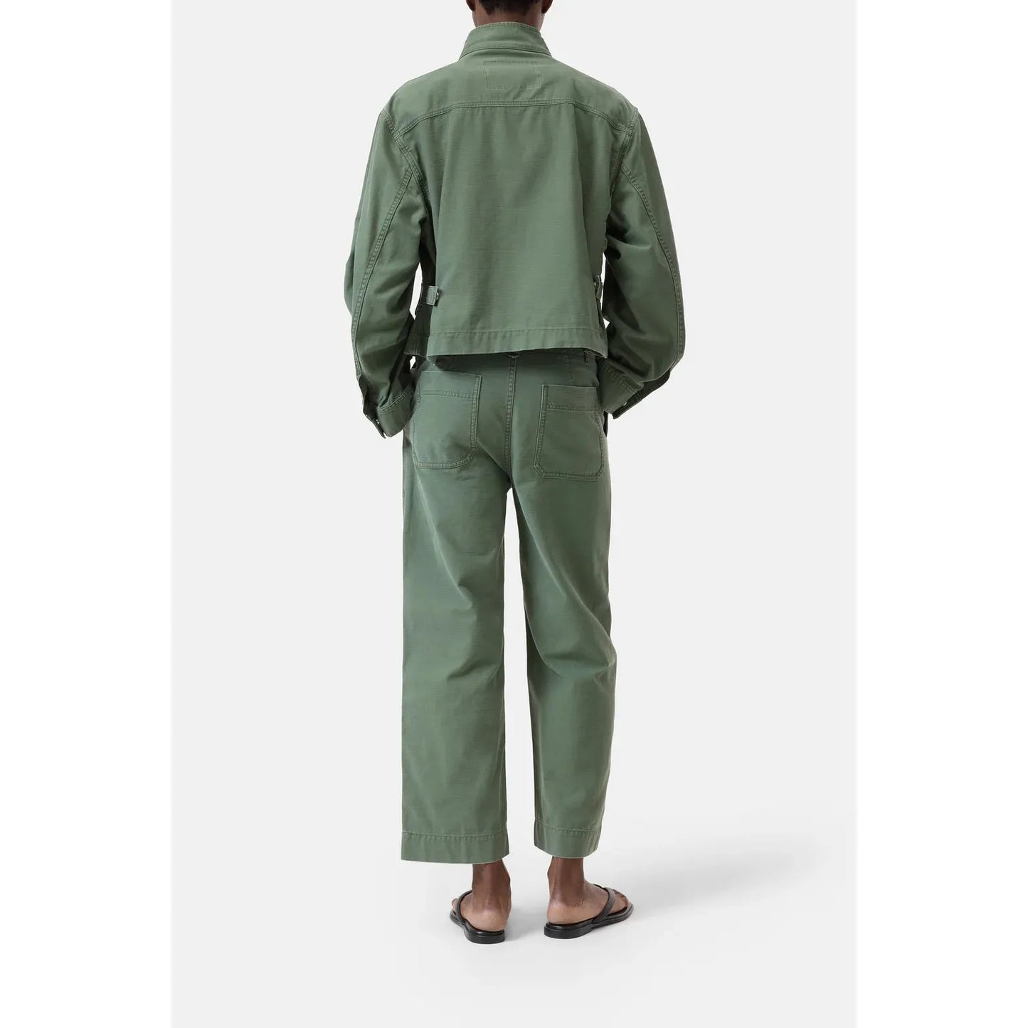 Closed Cotton Utility Jacket in Matcha Green