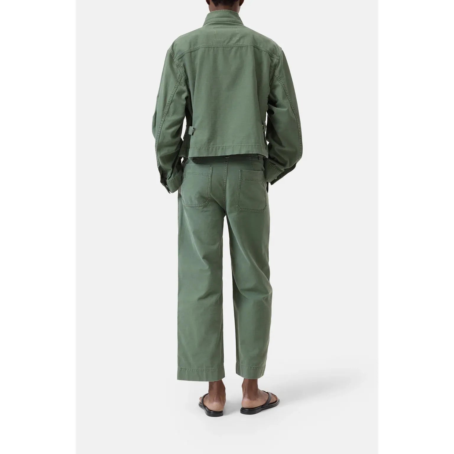 Closed Cotton Utility Jacket in Matcha Green