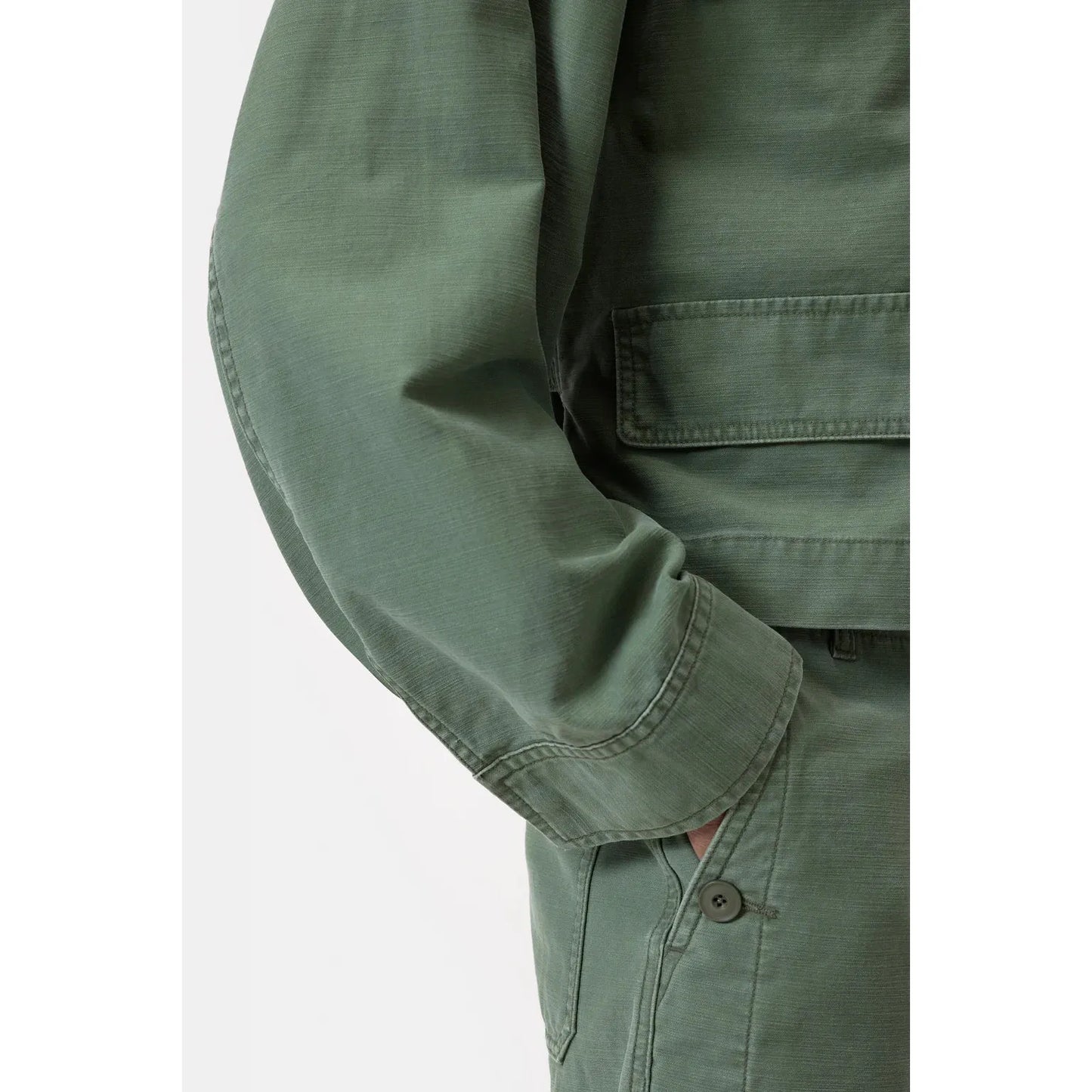 Closed Cotton Utility Jacket in Matcha Green