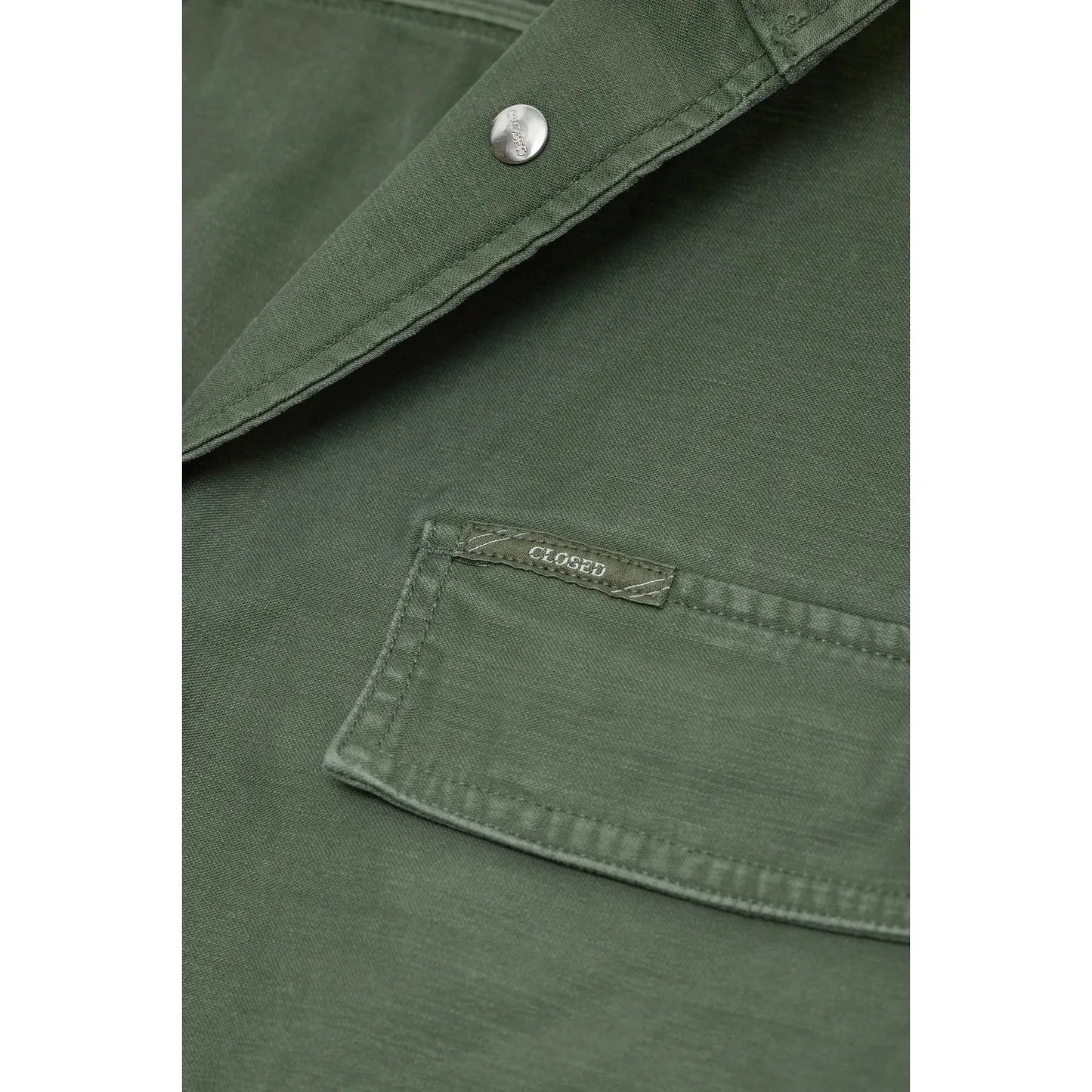 Closed Cotton Utility Jacket in Matcha Green