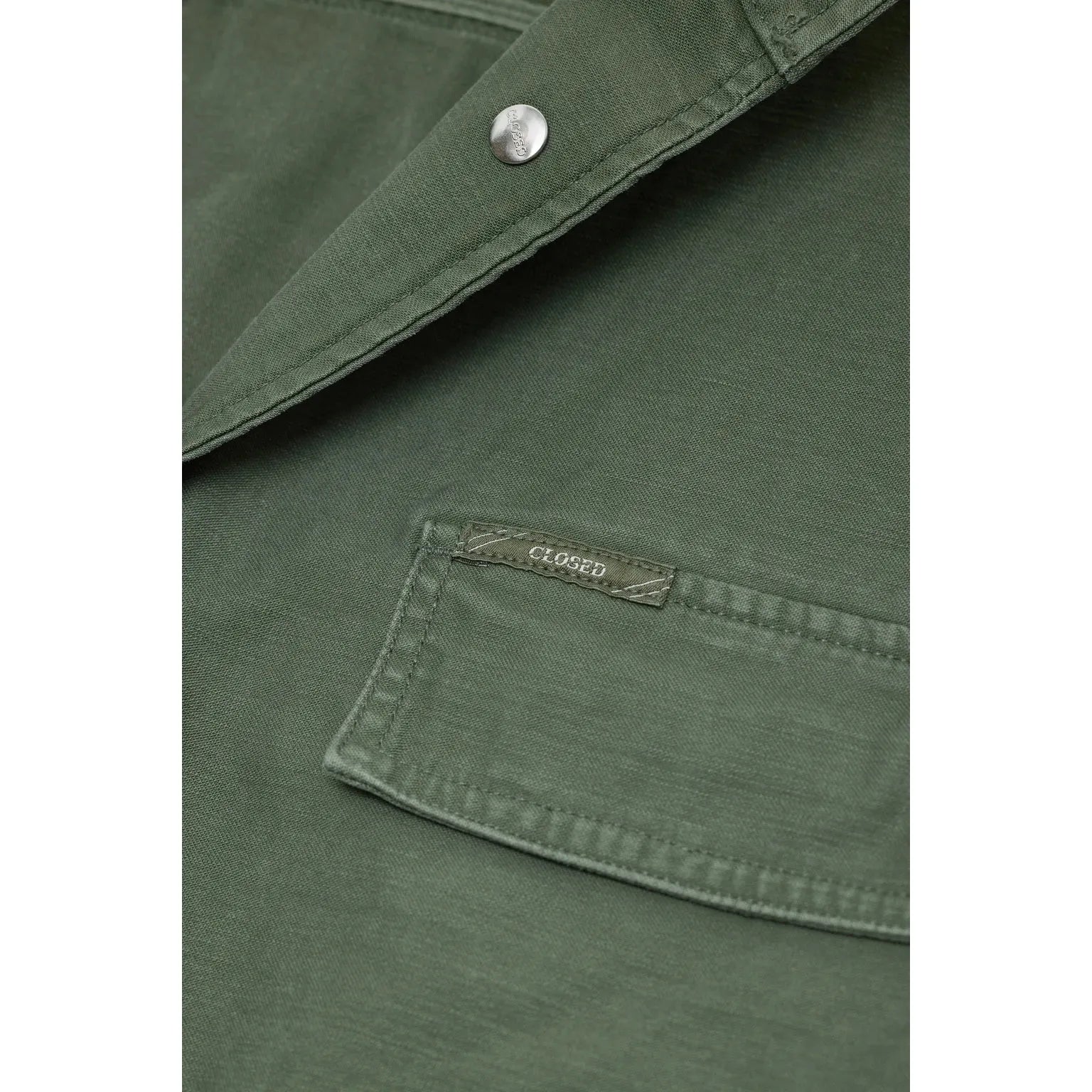 Closed Cotton Utility Jacket in Matcha Green