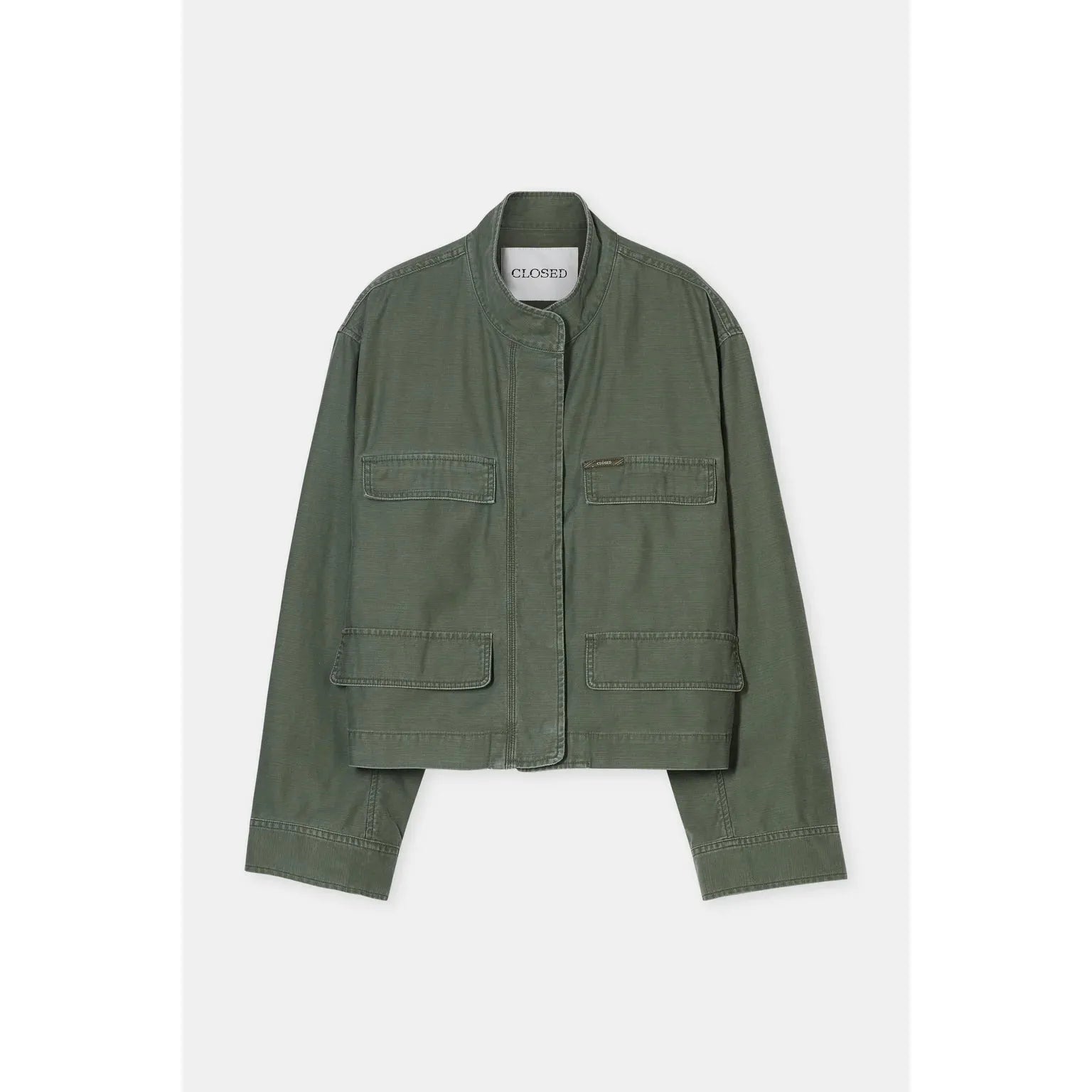 Closed Cotton Utility Jacket in Matcha Green